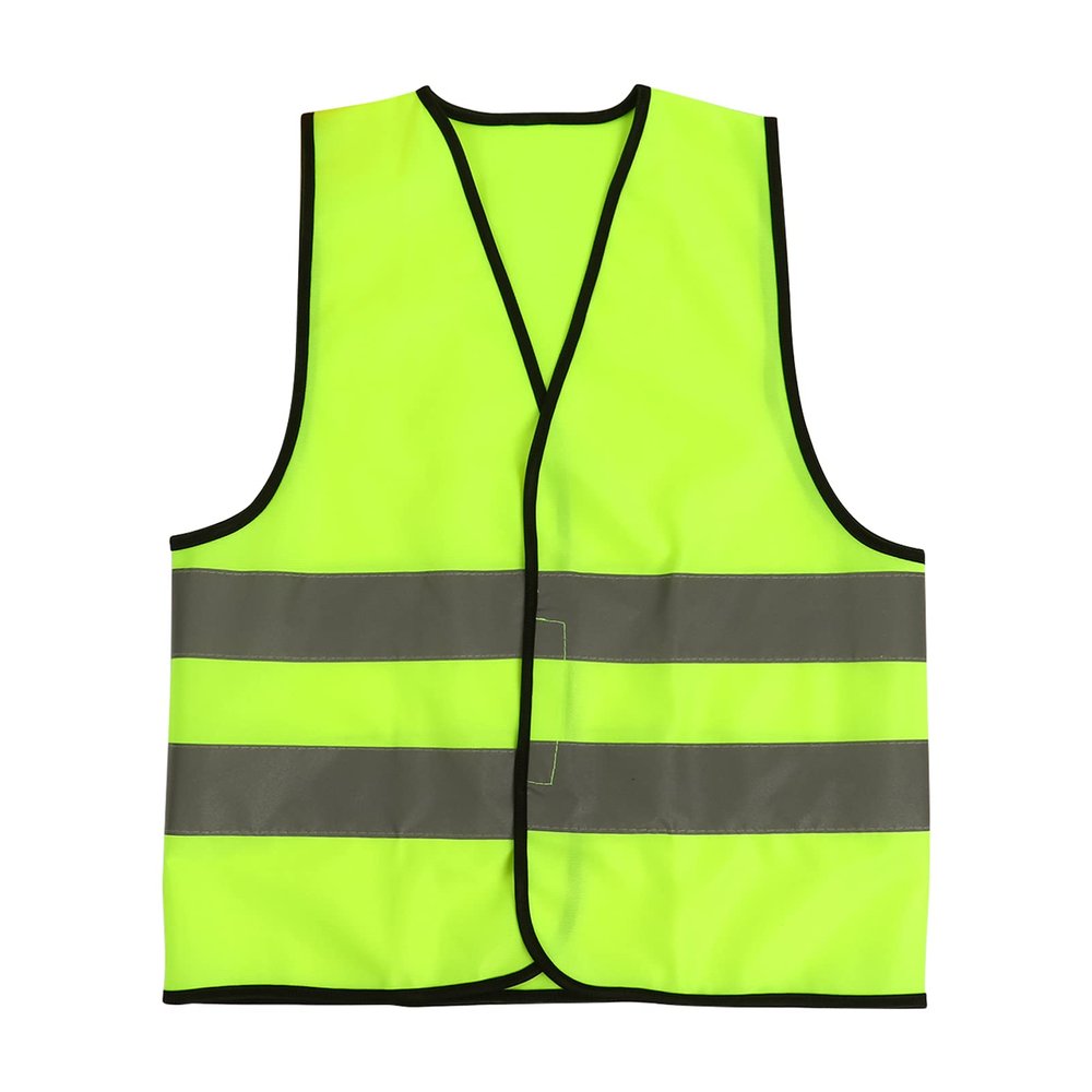 Alvivi Kids Construction Worker Helmet with Reflective High Visibility Safety Vest for Role Play Costume Set Yellow One Size