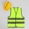 Alvivi Kids Construction Worker Helmet with Reflective High Visibility Safety Vest for Role Play Costume Set Yellow One Size view 4
