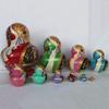 Russian Nesting Dolls 10-Layer Nesting Dolls Wooden Princess Pattern Matryoshka Hand-Painted Home Decoration Wedding Gift (Color : A) view 4