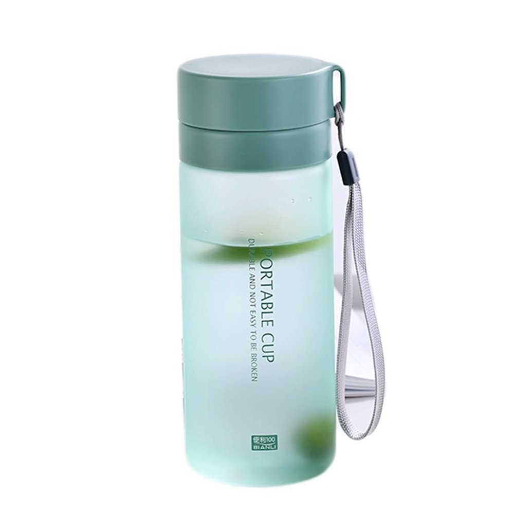 barley 21oz/28.2oz Water Bottle Without BPA PP Material Safety Water Cup Resistant to High Temperature Low Temperature (Color : Green, Size : Small-21oz)