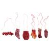 EXCEART 6pcs Halloween Decorations Scary Realistic Severed Hand Body Parts for Haunted Houses Parties Outdoor Decor Vivid Horror Props for Spooky Scenes view 1