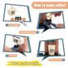 Pretend Role Play Toy Coffee Shop for Boys and Girls with Coffee Maker Machine and Fake Donuts 41Pcs (Classic Edition) view 2