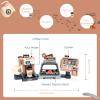 Pretend Role Play Toy Coffee Shop for Boys and Girls with Coffee Maker Machine and Fake Donuts 41Pcs (Classic Edition) view 4
