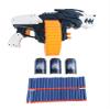 Sakar Wolf Blaster - Includes 40 Darts, 3 Target Cans for Blasting, Rotating Barrel That Shoots Up to 60 Feet,White,Va90708 view 4