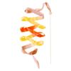 Sarah's Silks Boho Rainbow Streamer - 8' Long Ribbon Wand for Kids, Pretend Play, Dance, Baton Stick Twirling, and Gymnastics Party Favors | 100% Silk and Wood Montessori and Waldorf Toys (1) view 1