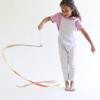 Sarah's Silks Boho Rainbow Streamer - 8' Long Ribbon Wand for Kids, Pretend Play, Dance, Baton Stick Twirling, and Gymnastics Party Favors | 100% Silk and Wood Montessori and Waldorf Toys (1) view 2