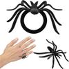 The Dreidel Company 144 Spider Rings, Cupcake Toppers, Costume Accessory, Halloween Party Favor 2" (144-Pack) view 2