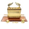 BRTAGG The Ark of The Covenant Replica Gold Plated Statue with Contents, Aarons Rod/Manna/Ten Mandments Stone (Large) view 1