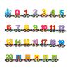Wondertoys 27 PCS Wooden Magnetic Number Train Set Toy Compatible with Major Brands Train Set Tracks view 1