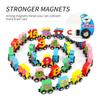 Wondertoys 27 PCS Wooden Magnetic Number Train Set Toy Compatible with Major Brands Train Set Tracks view 3