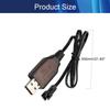 Jutagoss SM-2P Positive USB Charging Cable 4.8V 250mA USB Power Adapter Charger Cable with Connector Plug for RC Car view 2