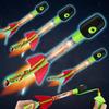 TOY Life Toy LED Light Up Rocket Launcher for Kids Indoor Outdoor Game Toys Foam Rockets Birthday Toys for Kids Toddler Boys Girls Age 3 4 5 6 + Years Old view 1