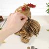 Sculptures Statues Household Statue Decoration Resin Piggy Bank Wish Good Luck Rooster Coin Box Piggy Bank Animal Birthday Gift view 2