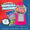 8.5" Coin-Operated Gumball Machine Bank with 85 Gumballs - Pink Candy Dispenser Toy for Kids view 2