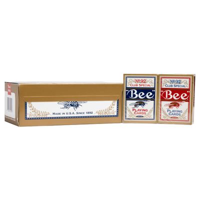 Bee Gold Standard Premium Poker Playing Cards, 12 Pack, Standard Index Casino Quality Card Decks