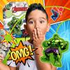 JA-RU Marvel Hulk Sticky Hands Stretchy Toys (8 Hulk Packs) Superheroes Stretchy Snap Hands Bulk Birthday Supplies for Kids, Pinata Filler, Stocking Stuffers in Bulk B-6809-8 view 4
