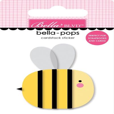 Bee Happy Bella-Pops 3D Sticker
