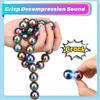 Dilabnba 28PCS Rainbow Hematite Magnetic Ball Fidget Toy for Adults, Men Women Magnetic Hand Roller Office Desk Toys for Gifts, Science Kit Rare Earth Magnets with Fiber Case, Age 15+ view 4