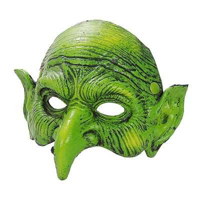 Alodidae Witch Mask Scary Green Goblin Masks for Halloween Carnival Party Cosplay Costume
