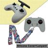 RAWECUD FPV Controller Lanyard Neck Strap and Remote Controller Silicone Cover for DJI FPV Combo Avata Remote Controller Accessories (Grey Cover + Lanyard) view 2