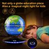 Magnetic Levitating Globe, 6 Inch LED Levitation Floating World Map Globe, Auto Rotation Suspended in Mid-air with Touch Control for Home Office Desk Decoration view 3