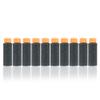 JGCWorker 200pcs 2nd Generation High-End of Half-Lenth Soft Dart, Soft Short Dart for Adventure Force Nexus Pro and Worker Swift (Black and Orange) view 3