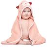 MINIBOO Hooded Baby Towels for Newborn & Toddler - Super Soft Baby Bath Towels with Hood, Highly Absorbent Viscose Made from Bamboo Hooded Towel for Girls, Newborn Essentials. view 3