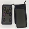 7 Piece Polyhedral Amethyst Gemstone RPG Dice Set for DND Dungeons and Dragons Pathfinder MTG, Purple view 1
