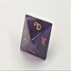7 Piece Polyhedral Amethyst Gemstone RPG Dice Set for DND Dungeons and Dragons Pathfinder MTG, Purple view 3