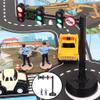 Fancyes Road Sign Traffic Light Stop Light Signal Lights w/Sound & Light Learning Teaching Montessori Educational Child Party Pretend Play Toys Gift - B view 2