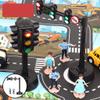 Fancyes Road Sign Traffic Light Stop Light Signal Lights w/Sound & Light Learning Teaching Montessori Educational Child Party Pretend Play Toys Gift - B view 4