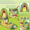 unanscre 3 in 1 Bean Bag Toss Game Toy Outdoor for Kids, Dinosaur Foldable Cornhole Board with Pop Up Basketball Game and Dartboard Set, Gift for Birthday/Xmas Party, Outside Toys for Toddlers Age 3+ view 3