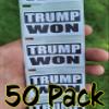 50PCS Trump Won Stickers Decals Labels Bulk Donald 2020 2024 Election view 1