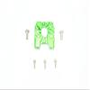 GPM for X Rider 1/8 Flamingo Aluminum Motor Mount with Heat Sink FINS -9PC Set (Green) view 1