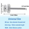 4Pcs Universal Baby Gate Threaded Spindle Rod, M8 (8mm) Replacement Bolt Part for Pet Pressure Mounted Safety Gates, Extra Long Baby Tension Gate Extender (White) view 3