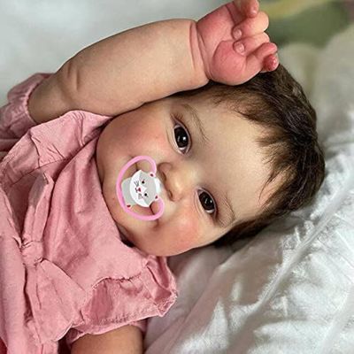 Pinky Reborn 50CM Reborn Baby Dolls,20 Inch Realistic Newborn Baby Dolls with Lifelike Soft Body Silicone Limbs Birthday Gift Set for Girl Ages 3+