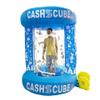 TONGFUSHE Inflatable Cash Cube Booth with 2pcs Blower and 3D Money Grab Machine - Light Blue view 4