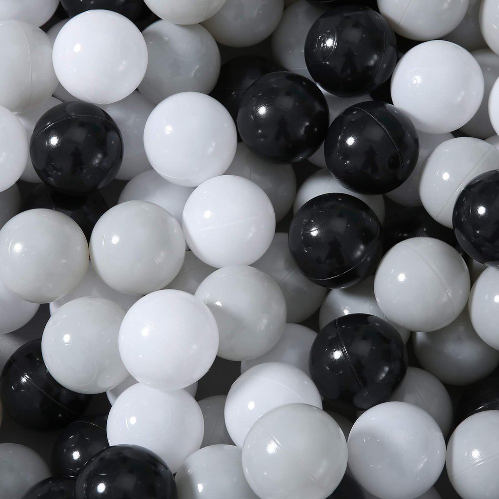 Heopeis Soft Plastic Ball Pit Balls for Ball Pit, 100pcs Plastic Toy Balls for Kids,Crush Proof Balls for Baby Toddler 1 2 3 4 5 Years Old Ball Pool Play Tent, Baby Pool Water Toys, Party Decoration