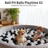 Heopeis Soft Plastic Ball Pit Balls for Ball Pit, 100pcs Plastic Toy Balls for Kids,Crush Proof Balls for Baby Toddler 1 2 3 4 5 Years Old Ball Pool Play Tent, Baby Pool Water Toys, Party Decoration view 4