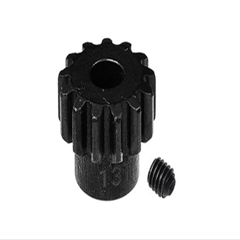 GPM For Losi 1:10 Lasernut U4 Tenacity LOS03028 / Tenacity DB Pro LOS03027V2 Upgrade Parts Harden Steel 45# 13T Pinion Gear - 2Pc Set Black