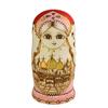 Russian Nesting Dolls 10 Pieces Matryoshka Hand-Painted Nesting Doll Puzzle Cute Toy Home Decoration Christmas Birthday Gift (Color : Gold) view 1