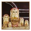 Russian Nesting Dolls 10 Pieces Matryoshka Hand-Painted Nesting Doll Puzzle Cute Toy Home Decoration Christmas Birthday Gift (Color : Gold) view 2