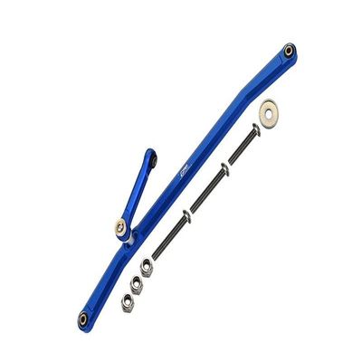 GPM For Losi 1/8 LMT 4WD Solid Axle Monster Truck Upgrade Parts Aluminum Front Steering Tie Rods - 8Pc Set Blue
