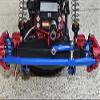 GPM For Losi 1/8 LMT 4WD Solid Axle Monster Truck Upgrade Parts Aluminum Front Steering Tie Rods - 8Pc Set Blue view 2