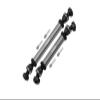 Axial 1/10 RBX10 Ryft 4WD Rock Bouncer Upgrade Parts Steel + Aluminum Front + Rear CVD Drive Shaft - 6Pc Set Gray Silver view 1