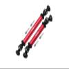 Axial 1/10 RBX10 Ryft 4WD Rock Bouncer Upgrade Parts Steel + Aluminum Front + Rear CVD Drive Shaft - 6Pc Set Red view 1