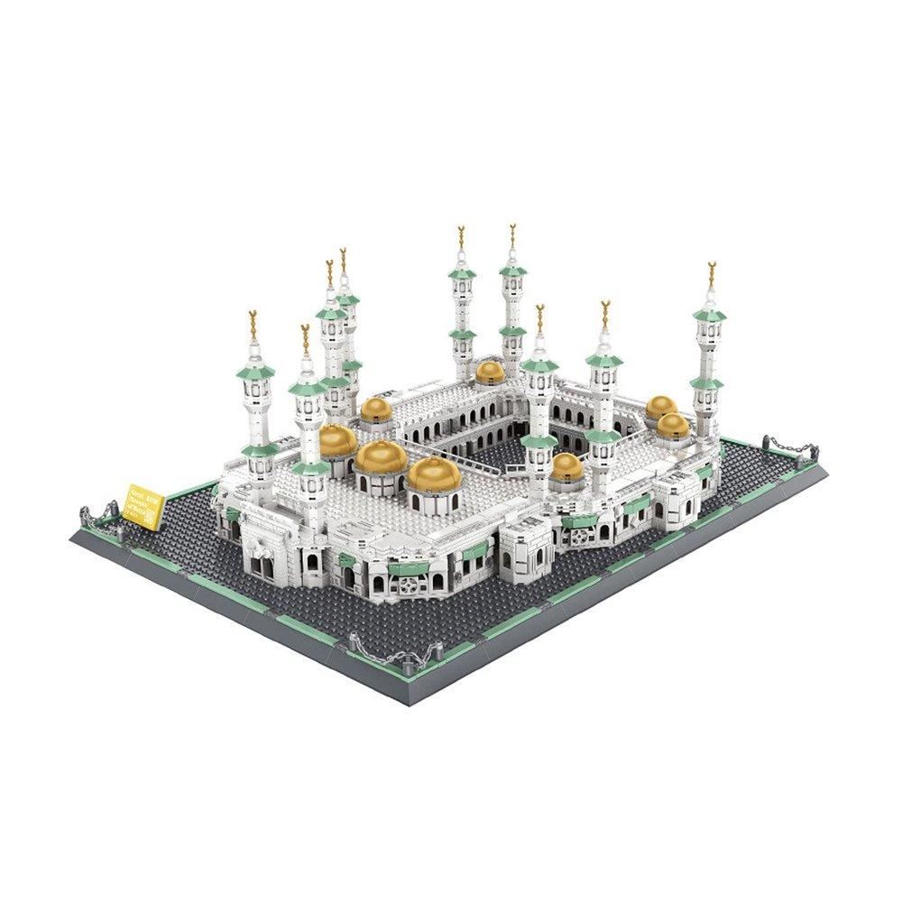bnwent Micro Mini Building Bricks Great Mosque of Mecca Model Set (2274pcs) Famous Architecture Toys Gifts for Kid and Adult