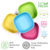 GET FRESH PLA Kids Bowls Set  4-Pack Melamine-Free Cereal Bowls for Kids and Toddlers  Microwave Safe Stackable BPA-Free PLA Childrens Dinnerware Snack Bowls  Reusable Kids Dishes for Daily Use view 3