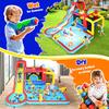 AKEYDIY Inflatable Water Slide Bounce House 13 in 1 Waterfall Waves Mega Water Slides Park |Large Water Bounce House,Splash &Blast Bouncer,Ball Toss,Soccer Gate,Water Inflatables for Kids Backyard view 2