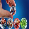 JA-RU Marvel Avengers Bouncy Superballs Super Hi Bounce 1.2" (1 Pack of 5 Balls) Hulk, Thor, Cap America & Friends Fidget Balls Small Toys for Kids Prize Giveaways Gift Birthday Supplies B-6805-1 view 3